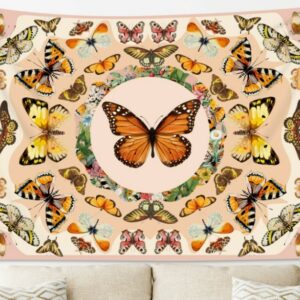 Beautiful Flower Butterfly Tapestry
