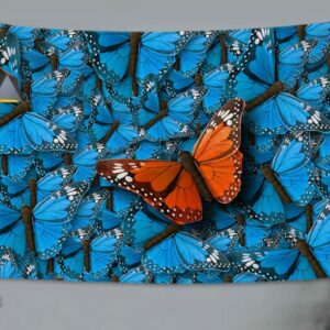 Blue Butterfly Tapestry