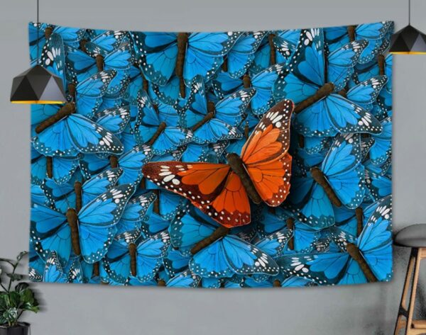 Blue lagoon butterfly tapestry main image 0