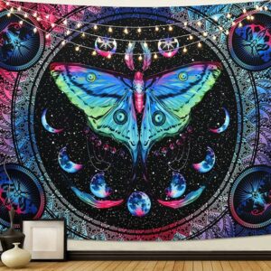Butterfly Moon Tapestry Wall Hanging