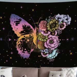 Butterfly with Floral Tapestry