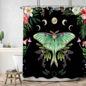 Night Moon Moth Butterfly Curtain