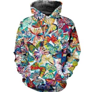 Packed Rainbow Butterfly 3D Hoodie