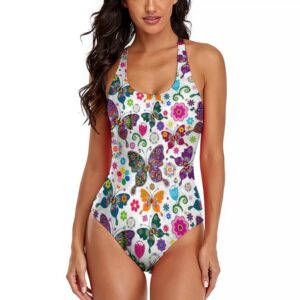 Colorful Abstract Butterfly Swimsuit