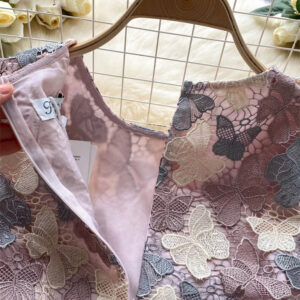 DRESS-06 O Neck Sleeveless Butterfly Party Dress-MK1