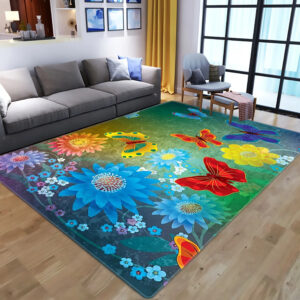 MAT-02 Butterfly Floor Mat for Living Room-2