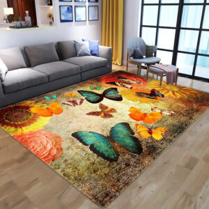MAT-02 Butterfly Floor Mat for Living Room